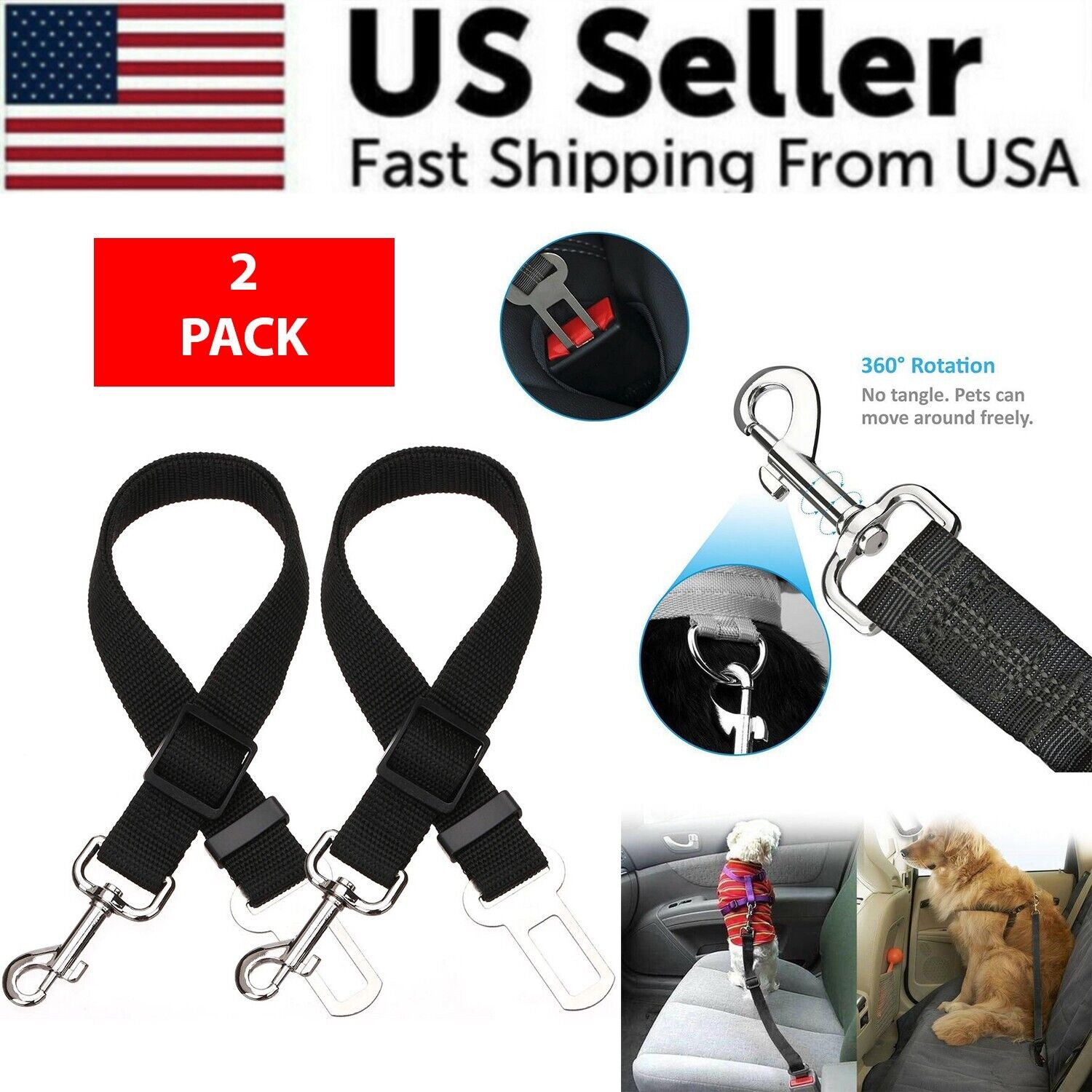 Cat-DOG Safety Seatbelt (2 Pack)
