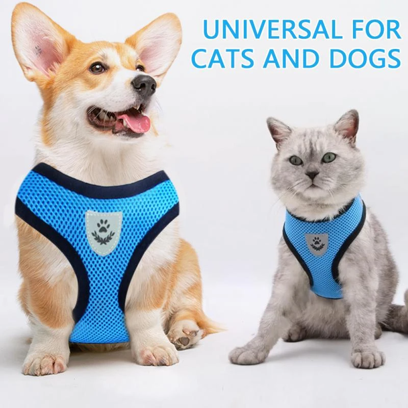 Cat Dog Pet Harness Adjustable Control Vest