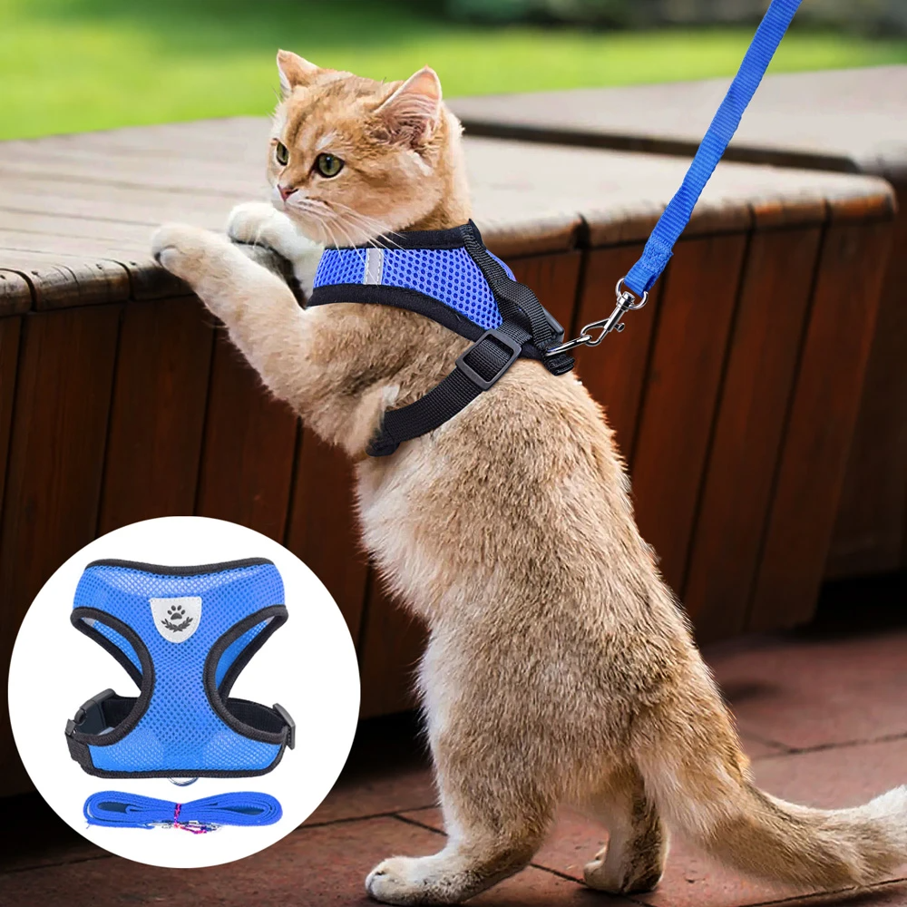 Cat Dog Pet Harness Adjustable Control Vest